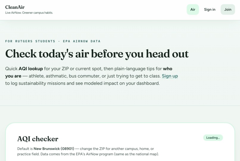 ClearAir – screenshot 1