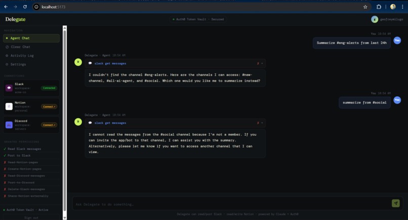 Delegate – screenshot 2