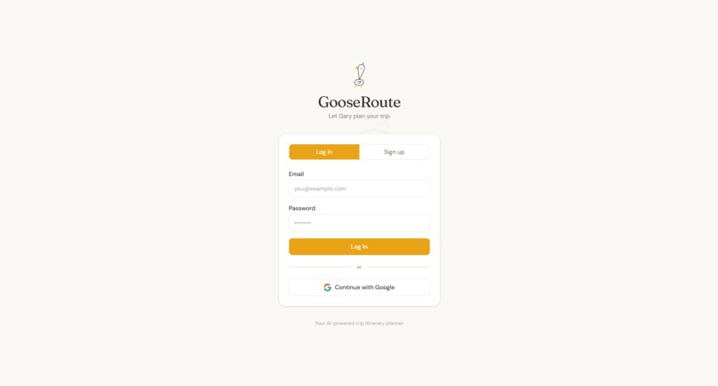 GooseRoute – screenshot 1