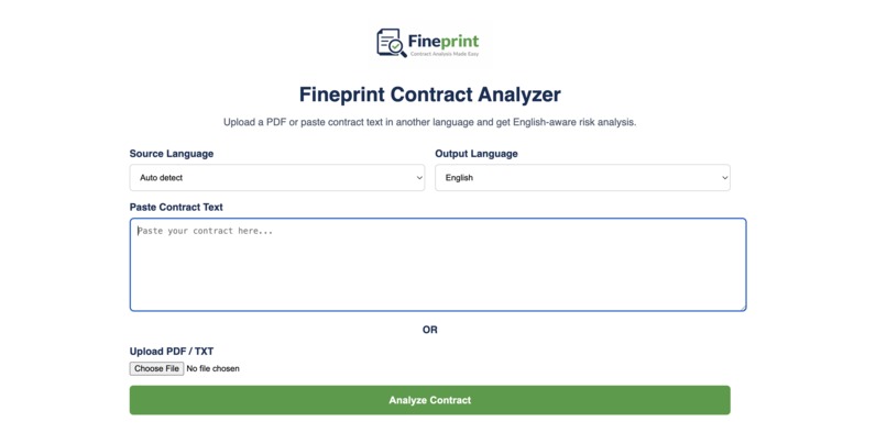 Fineprint – screenshot 1