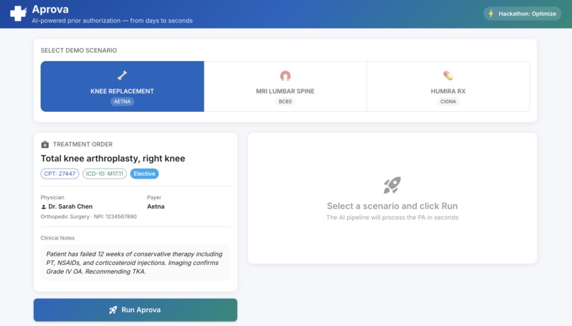 Aprova – screenshot 1