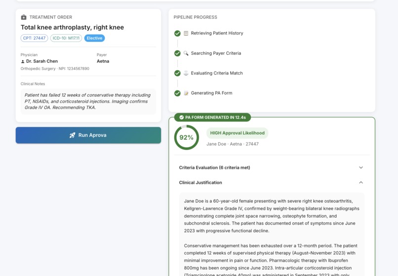 Aprova – screenshot 2