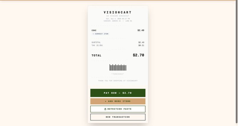 VisionCart – screenshot 2
