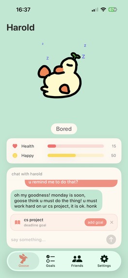 TamaGoosie: Virtual Pet – screenshot 1