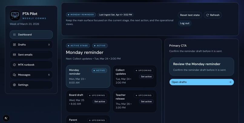 PTA Pilot – screenshot 1