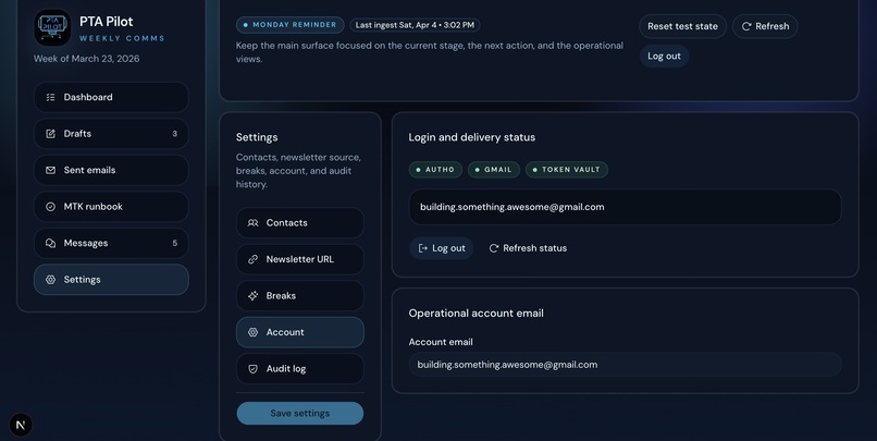 PTA Pilot – screenshot 2