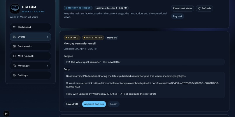 PTA Pilot – screenshot 3