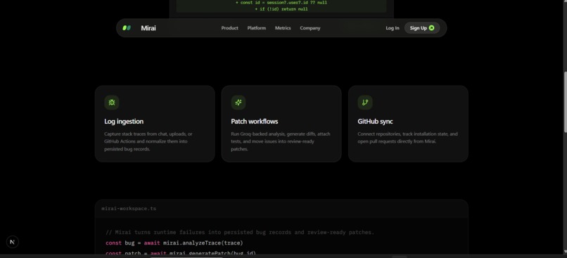 Mirai – screenshot 2