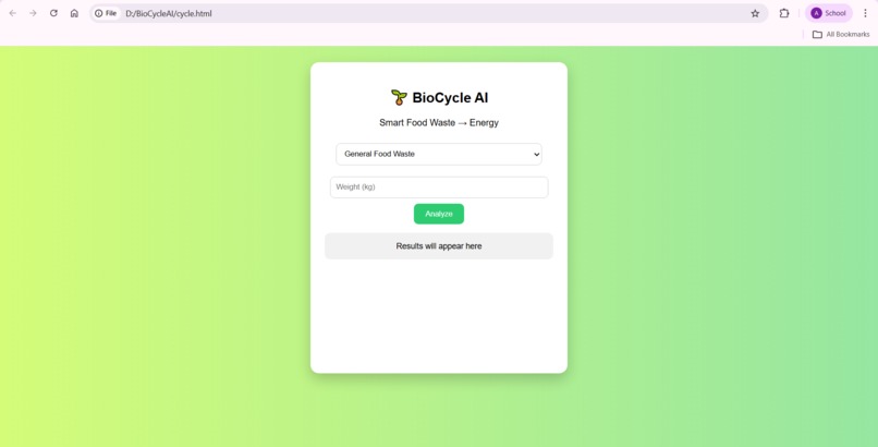 BioCycle AI – screenshot 1