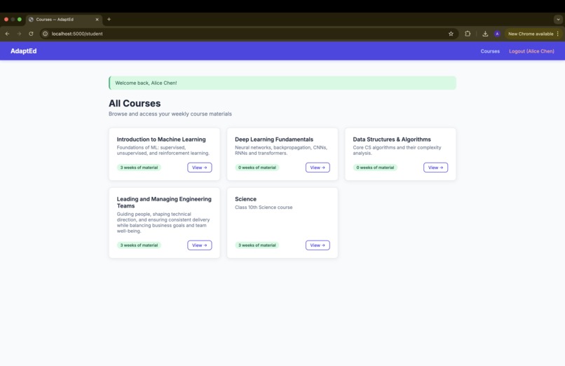 AdaptEd – screenshot 2