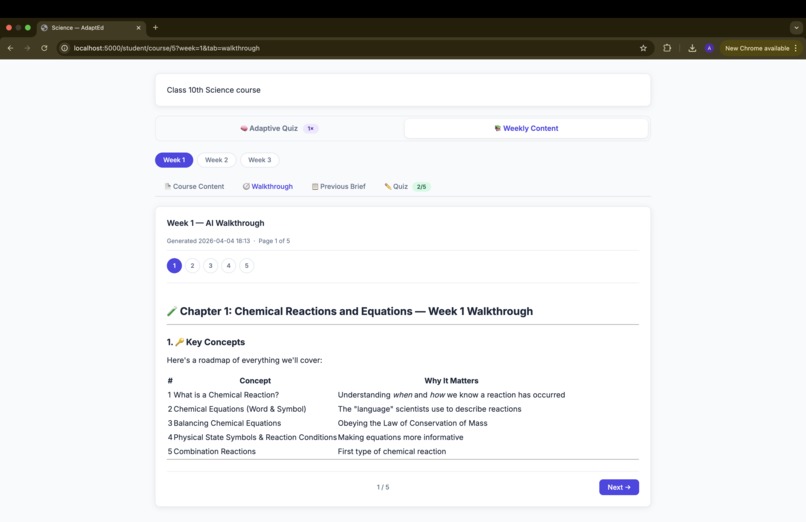 AdaptEd – screenshot 4