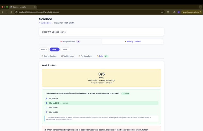 AdaptEd – screenshot 5