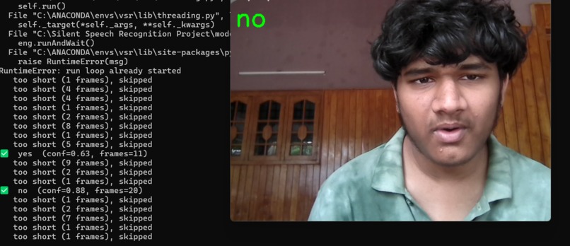 Silent Speech Recognition for the Voiceless – screenshot 8