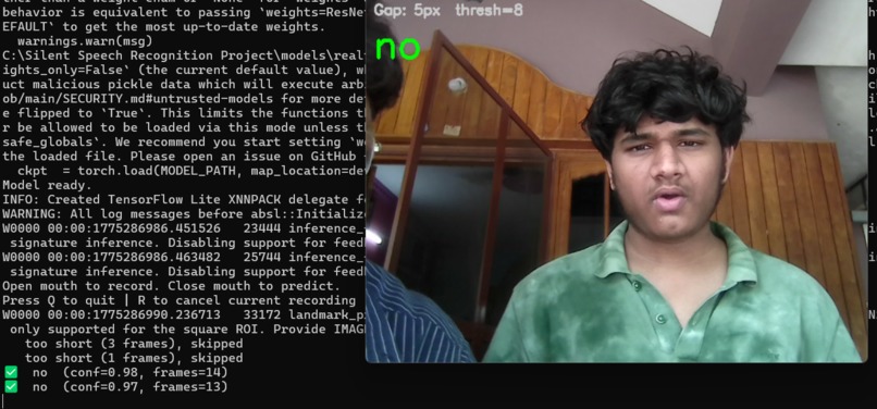 Silent Speech Recognition for the Voiceless – screenshot 9