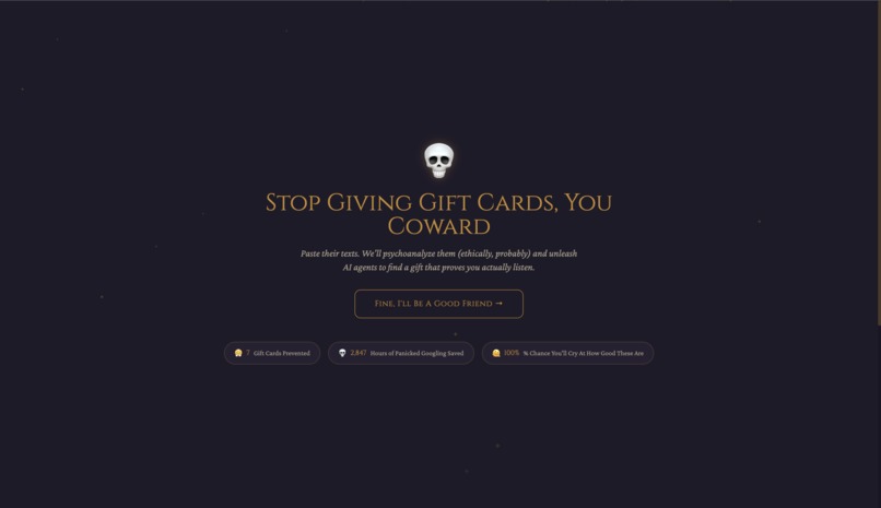 NoGiftCards - Your Friends Deserve Better Gifts (Probably) – screenshot 1