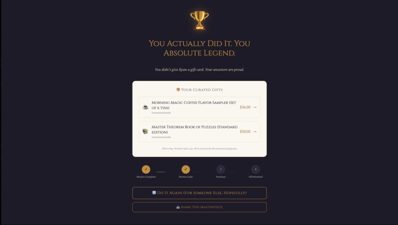 NoGiftCards - Your Friends Deserve Better Gifts (Probably) – screenshot 5