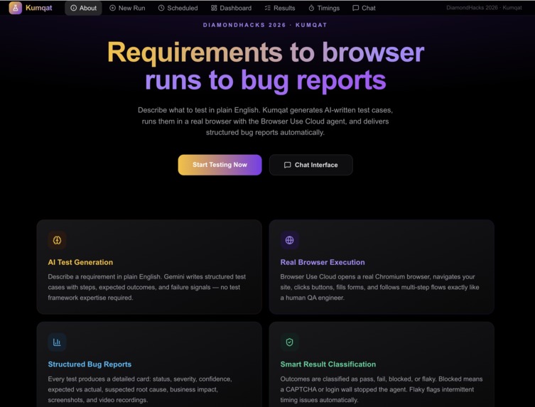 kumQAt – screenshot 1