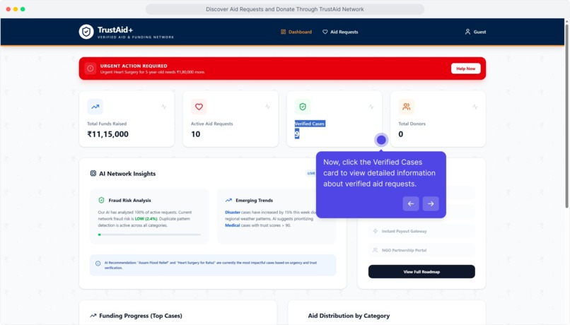 TrustAid+ : AI Verified Aid & Funding Network – screenshot 7