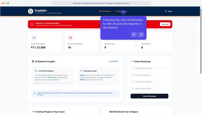 TrustAid+ : AI Verified Aid & Funding Network – screenshot 8