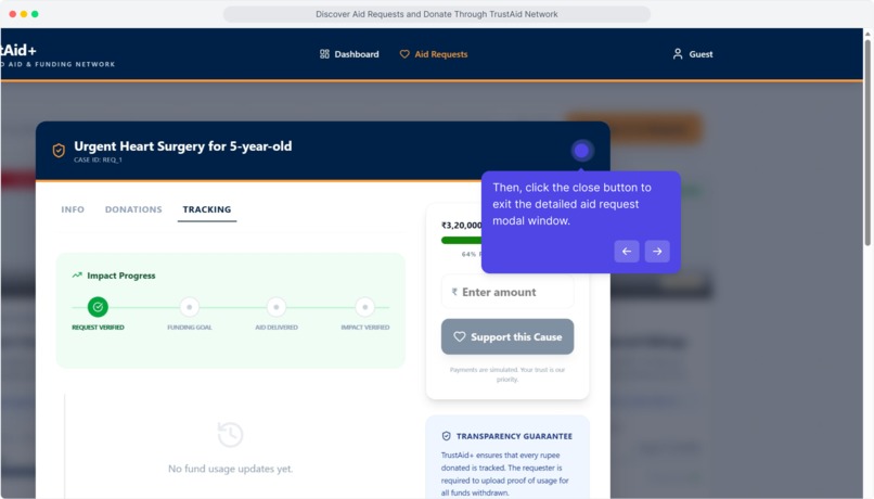 TrustAid+ : AI Verified Aid & Funding Network – screenshot 12