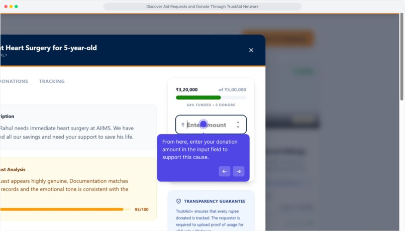 TrustAid+ : AI Verified Aid & Funding Network – screenshot 15
