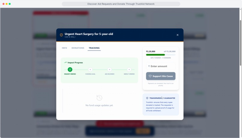 TrustAid+ : AI Verified Aid & Funding Network – screenshot 19