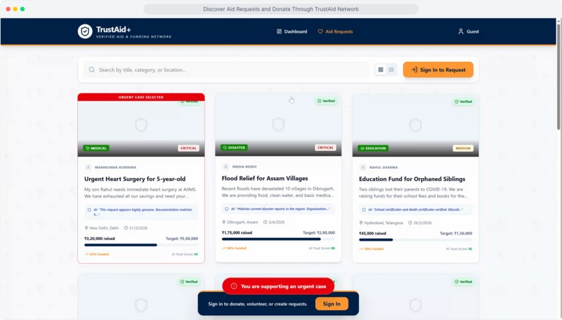 TrustAid+ : AI Verified Aid & Funding Network – screenshot 23