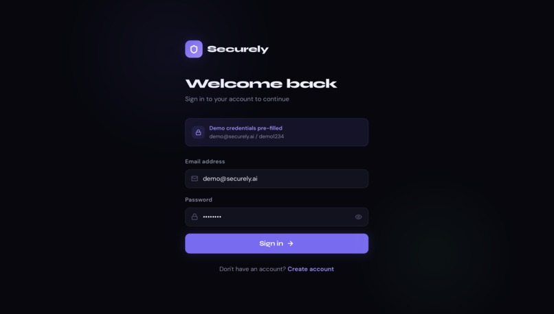 Securely – screenshot 2
