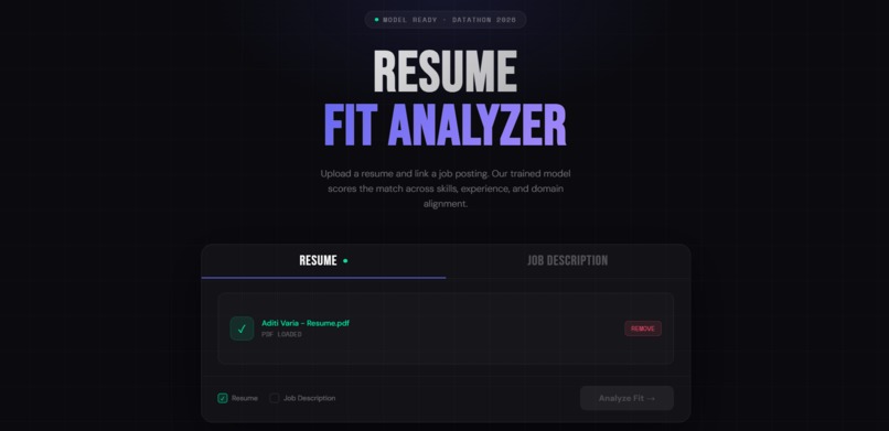 Resume Fit Analyzer – screenshot 2