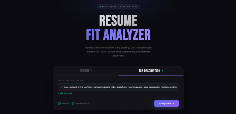 Resume Fit Analyzer – screenshot 3