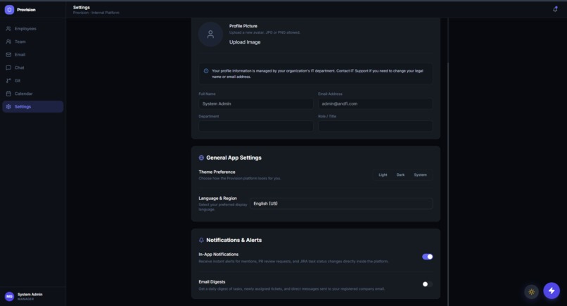 Provision-All in one company solution – screenshot 3