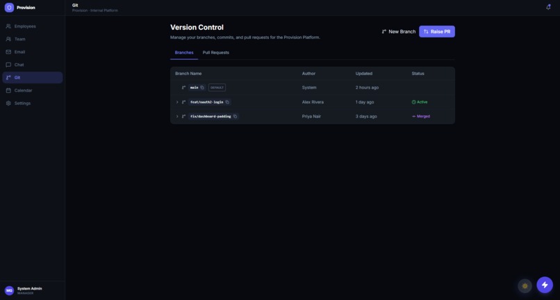 Provision-All in one company solution – screenshot 5