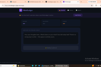 MindLedger — AI Journal That Understands How You Feel