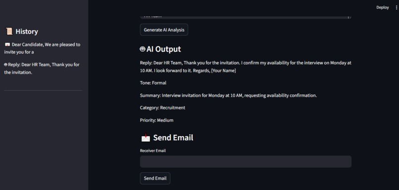 AI Email Assistant with Smart Analysis – screenshot 3