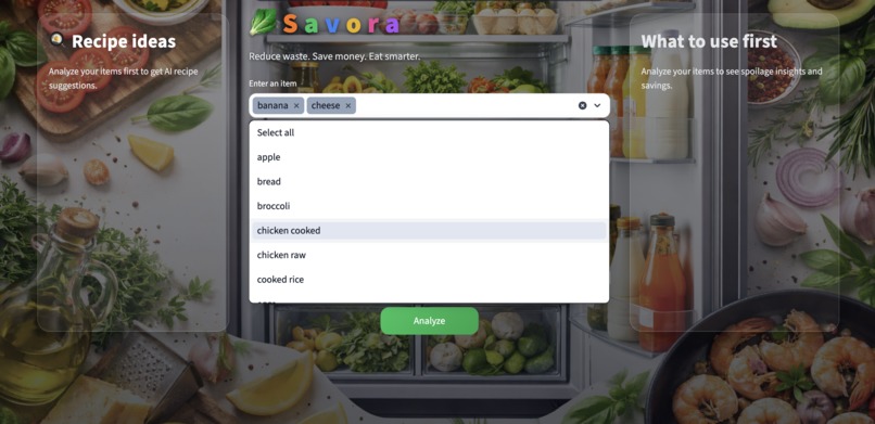Savora - Eat Smart. Reduce waste. Save money. – screenshot 2