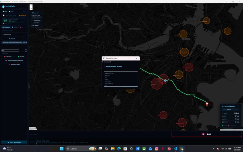 Campus safety AI - Simmons university – screenshot 4