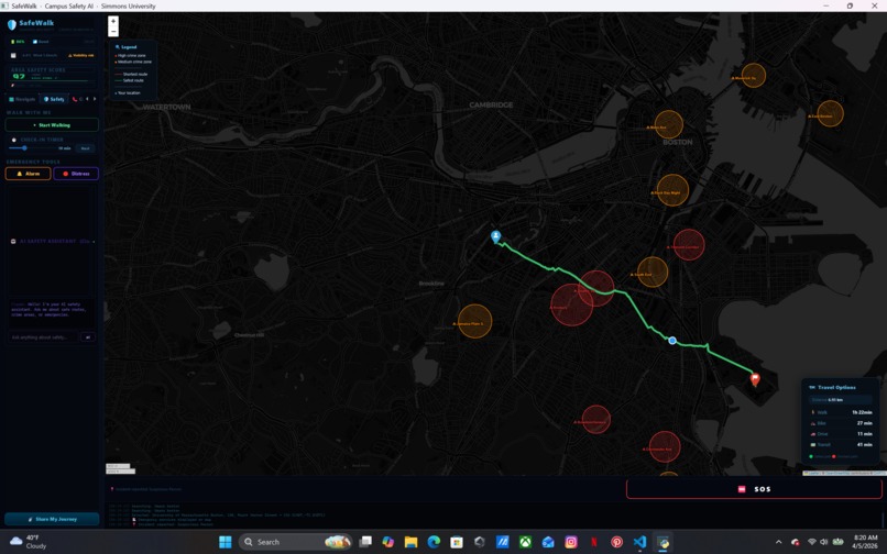 Campus safety AI - Simmons university – screenshot 5
