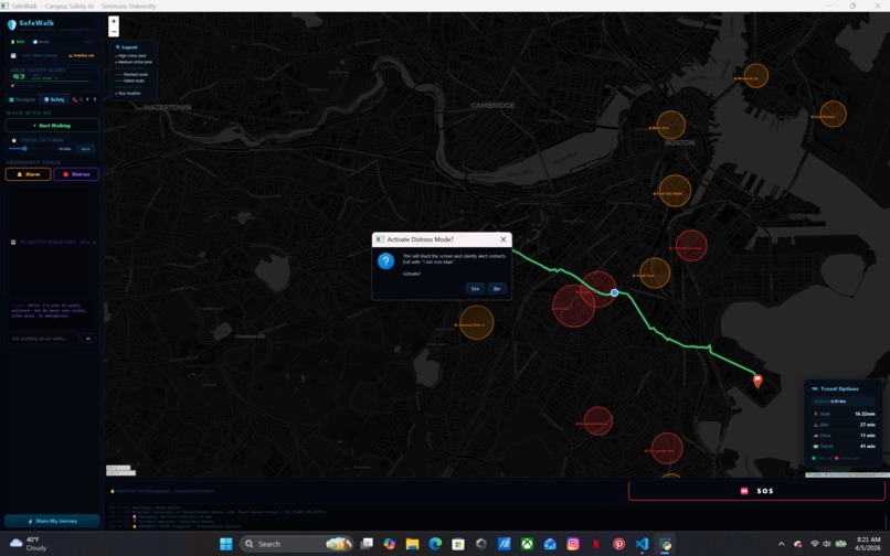Campus safety AI - Simmons university – screenshot 7