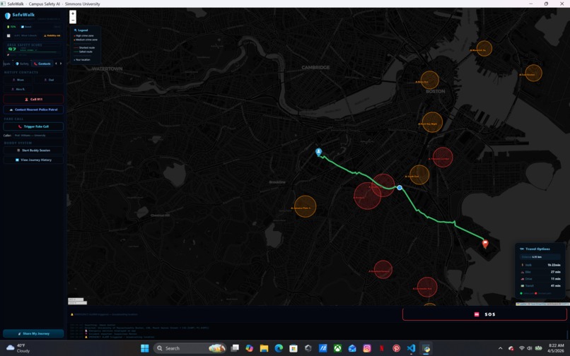 Campus safety AI - Simmons university – screenshot 9