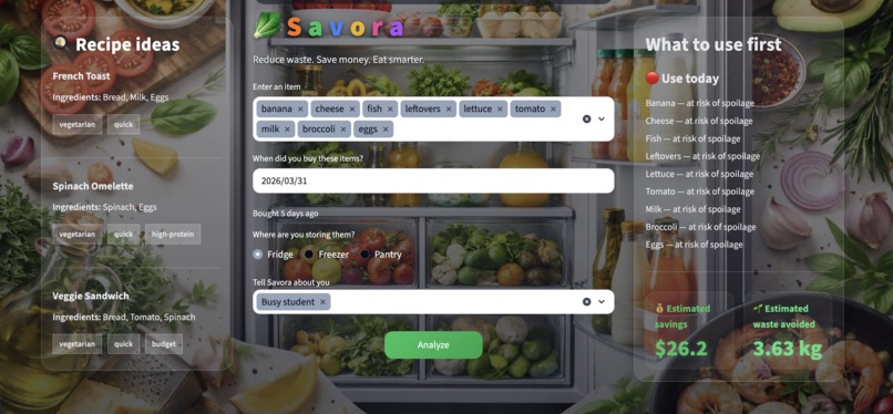 Savora - Eat Smart. Reduce waste. Save money. – screenshot 5