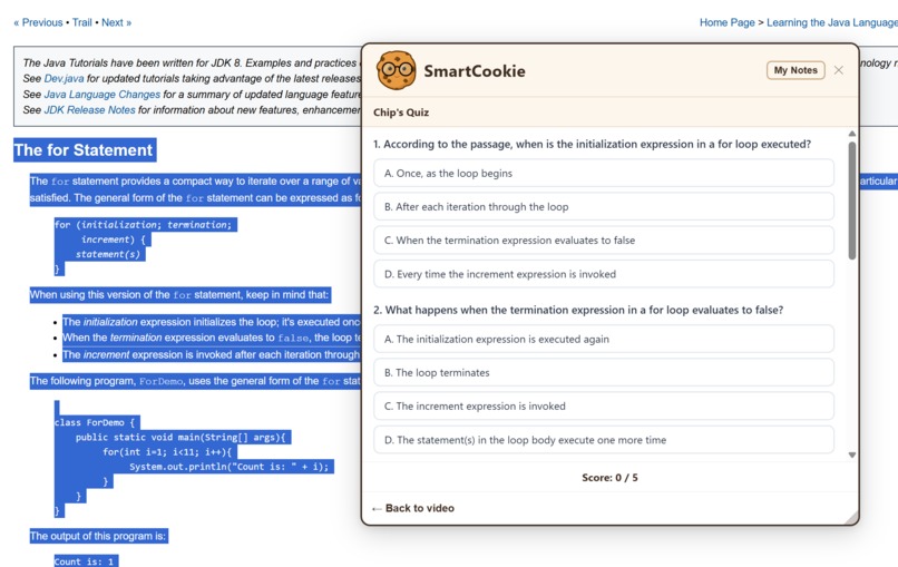 SmartCookie – screenshot 2