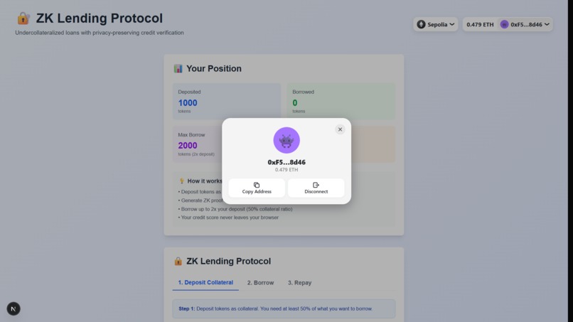 ZKredit – screenshot 2