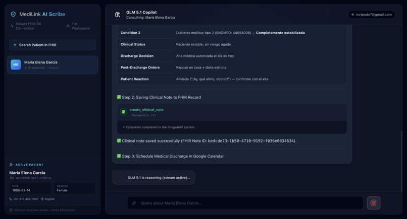 MediLink AI Scribe – screenshot 2