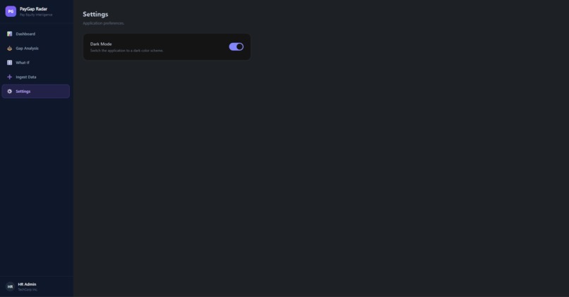 PayGap Radar – screenshot 1