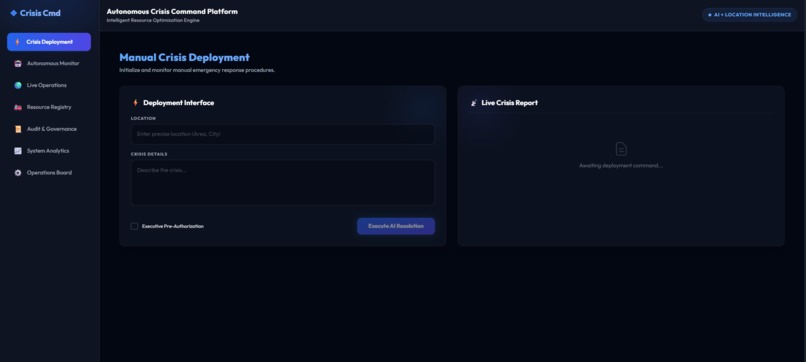 Autonomous Crisis Command Platform – screenshot 1
