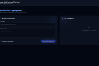 Autonomous Crisis Command Platform