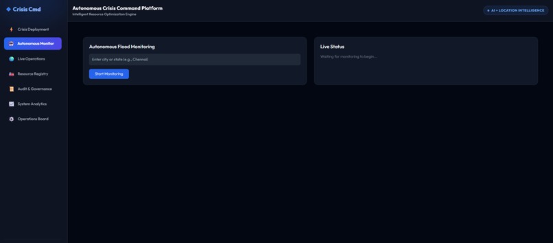 Autonomous Crisis Command Platform – screenshot 2