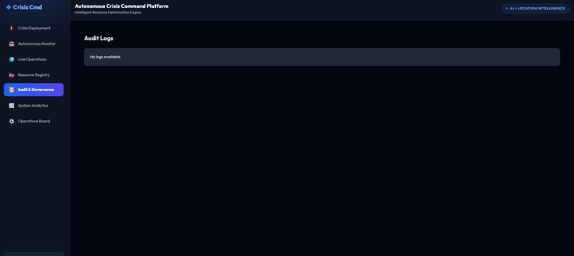 Autonomous Crisis Command Platform – screenshot 4