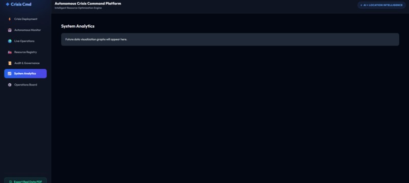 Autonomous Crisis Command Platform – screenshot 5