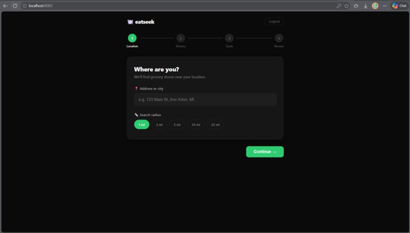 eatseek – screenshot 3